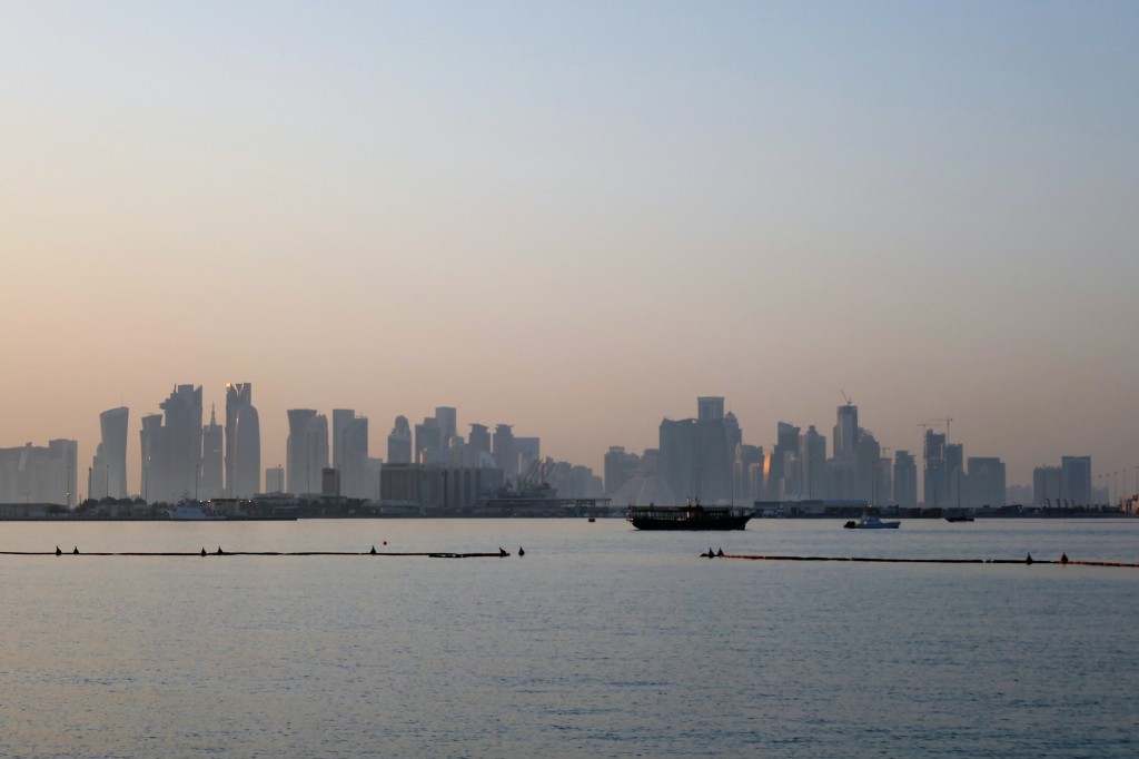 sunset corniche doha qatar