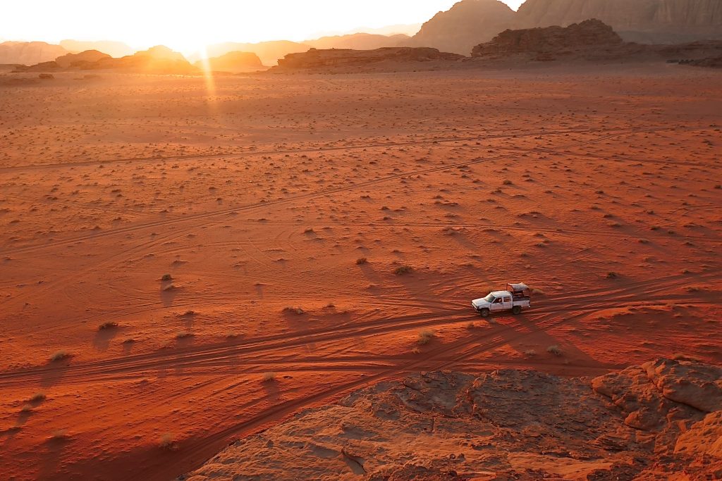 Wadi Rum, Jordan, sunset