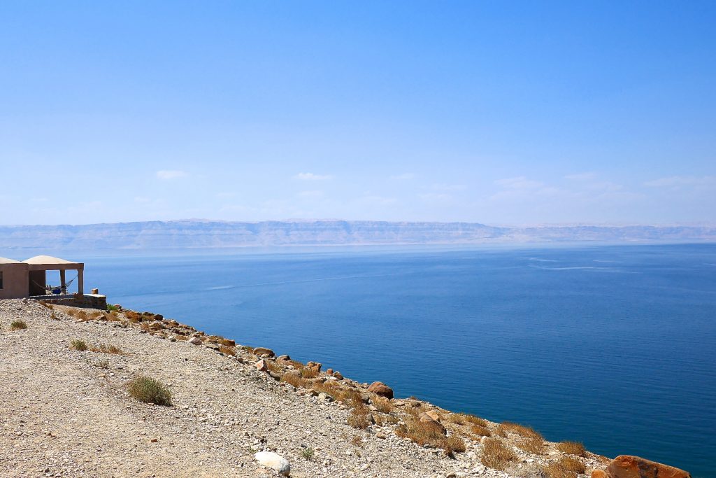 Bain dans la Mer Morte Jordanie 