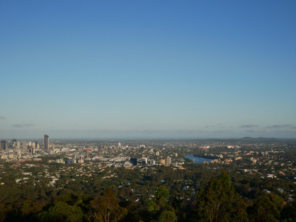 From the Mount Coot-Tha, Brisbane 